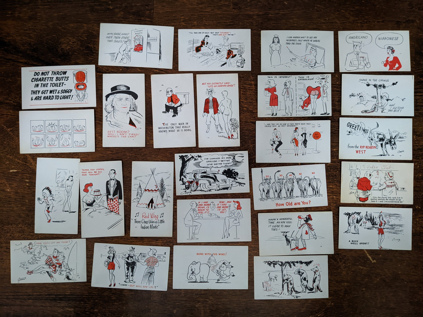 1950s or 1960s Comic Cards Set #4 **Rare
