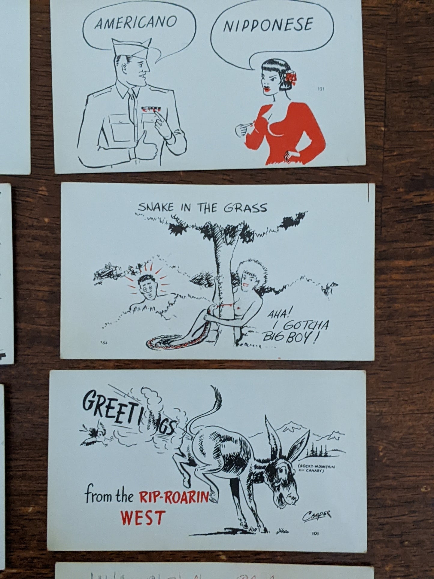 1950s or 1960s Comic Cards Set #4 **Rare