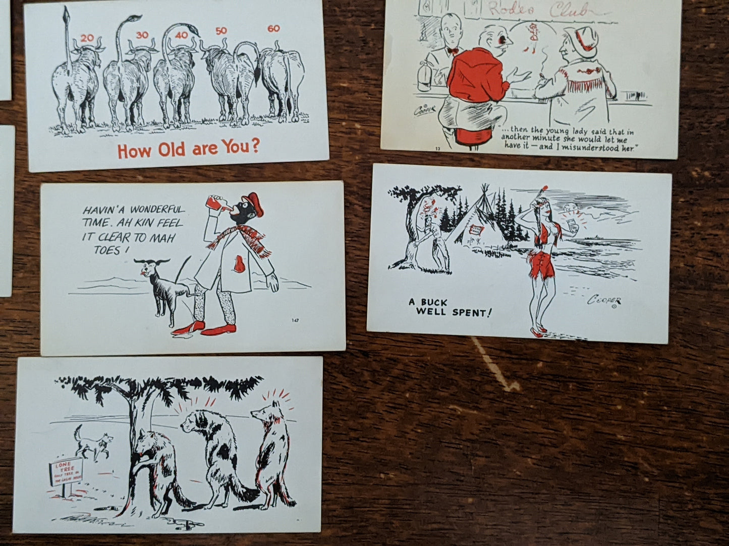 1950s or 1960s Comic Cards Set #4 **Rare
