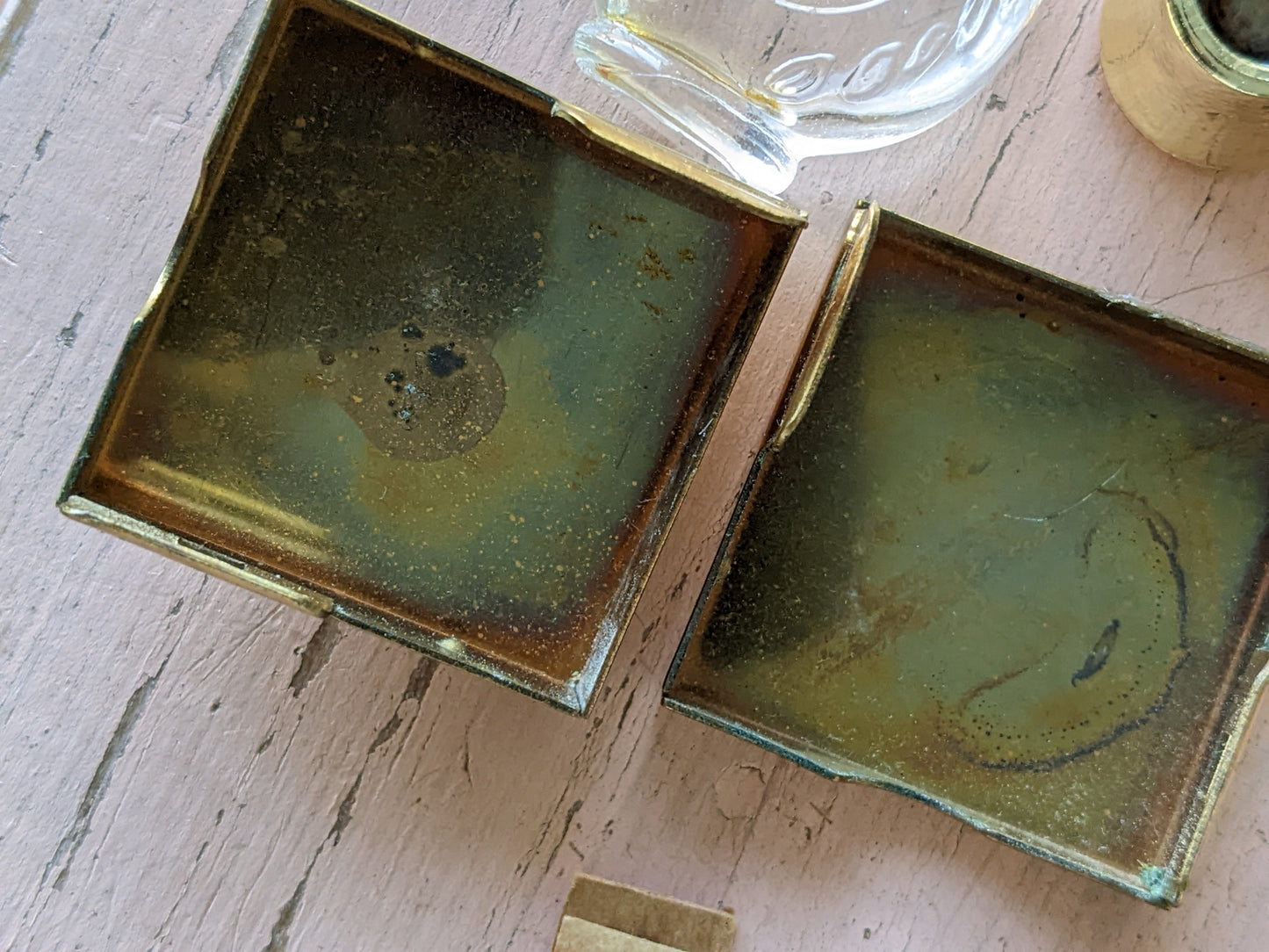 1950s Perfume Bottle & Travel Case Boudoir Vanity Accessory