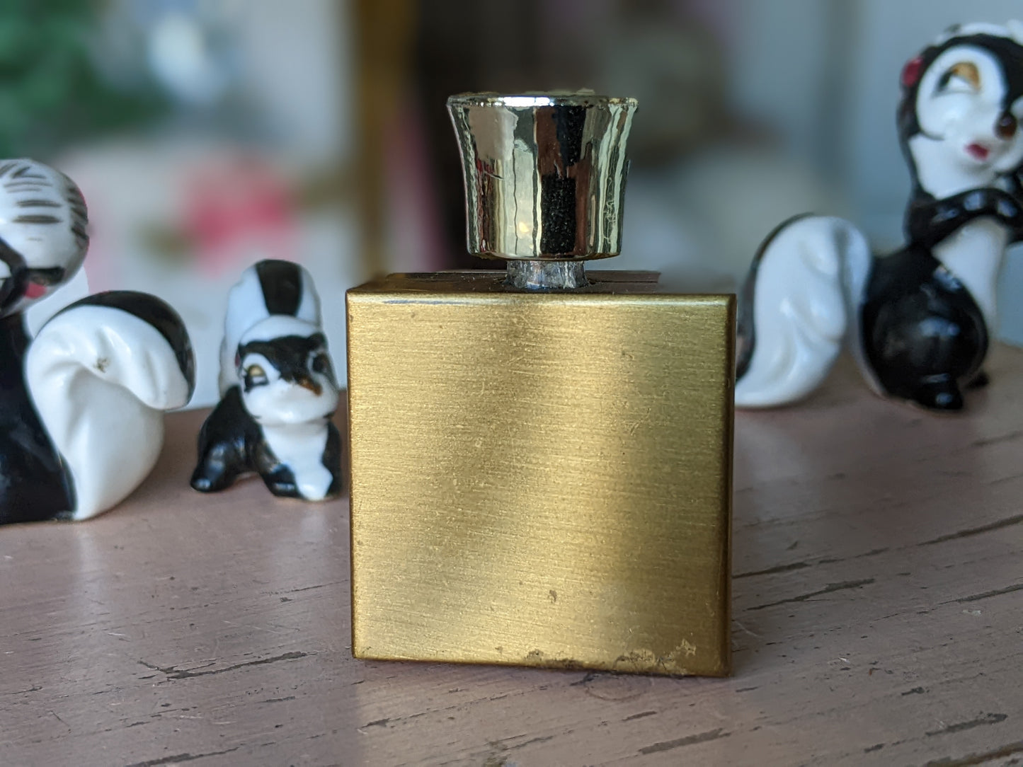 1950s Perfume Bottle & Travel Case Boudoir Vanity Accessory