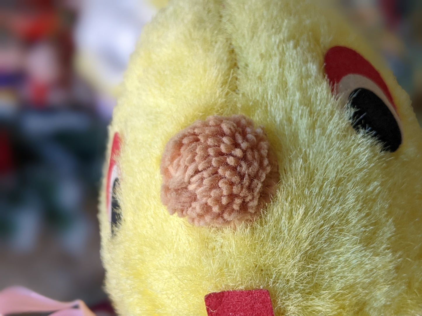 1950s Carnival Stuffed Bunny Prize Yellow Adorable !! Awesome Vintage Gifts & Collectibles