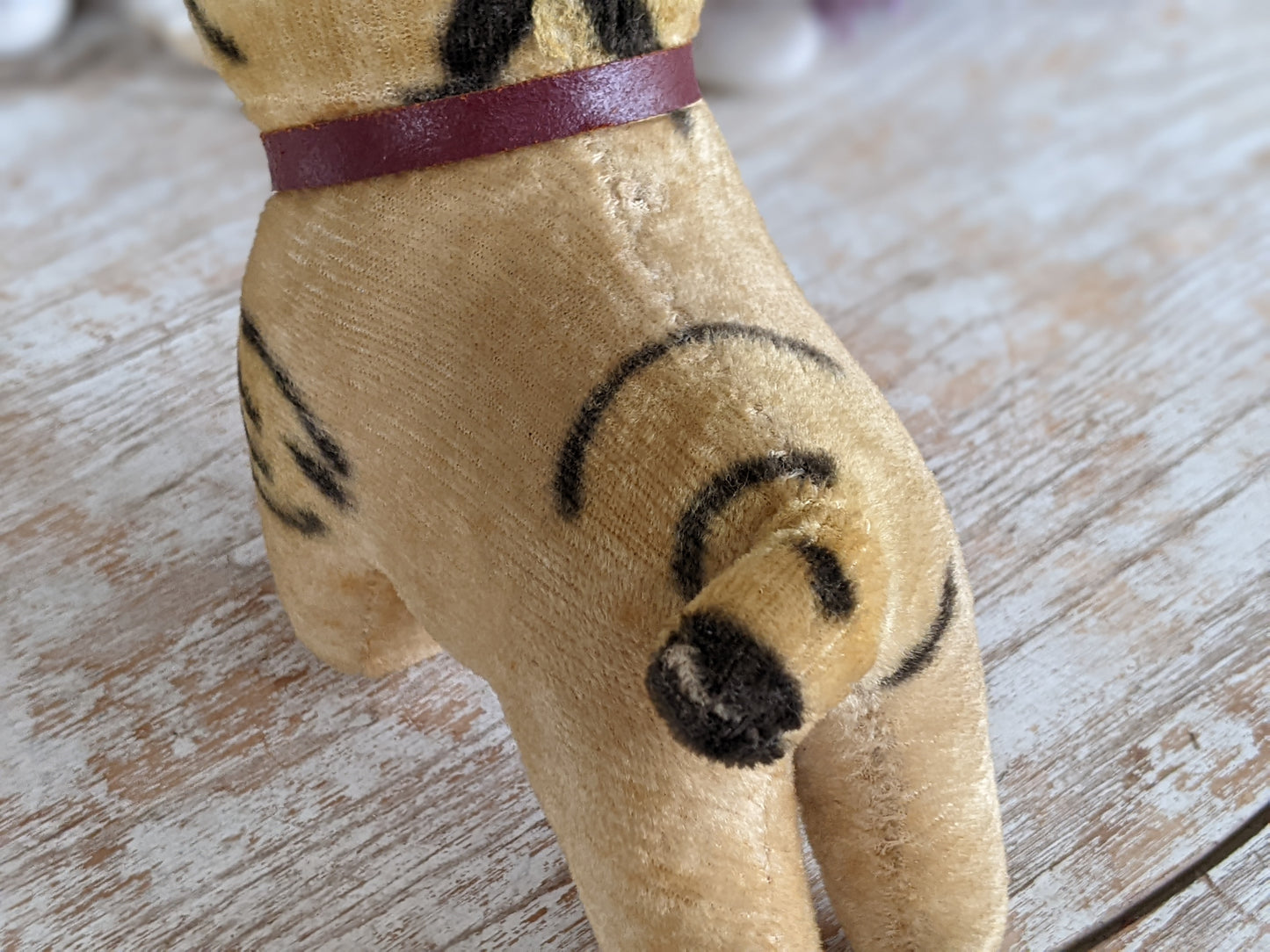1950s Straw Stuffed Bulldog **Amazing Condition