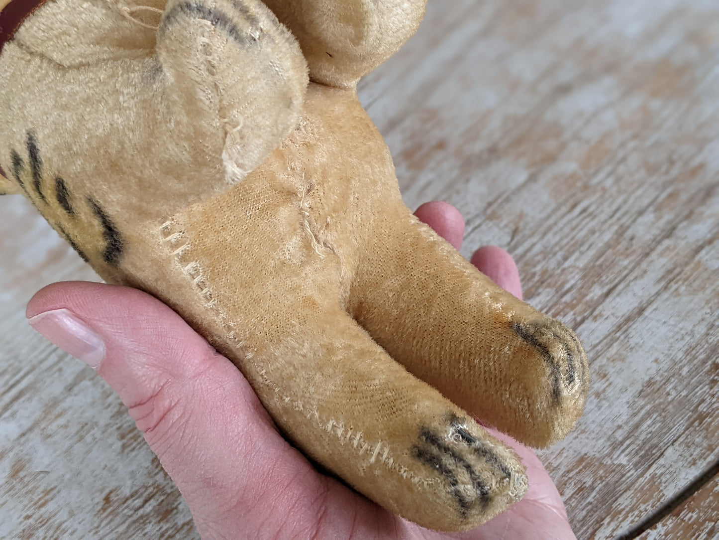 1950s Straw Stuffed Bulldog **Amazing Condition