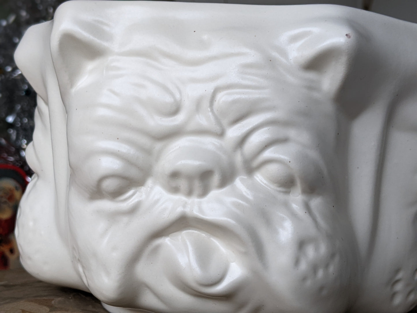 1981 Bulldog Planter Bowl **Rare!! **Dog Lovers