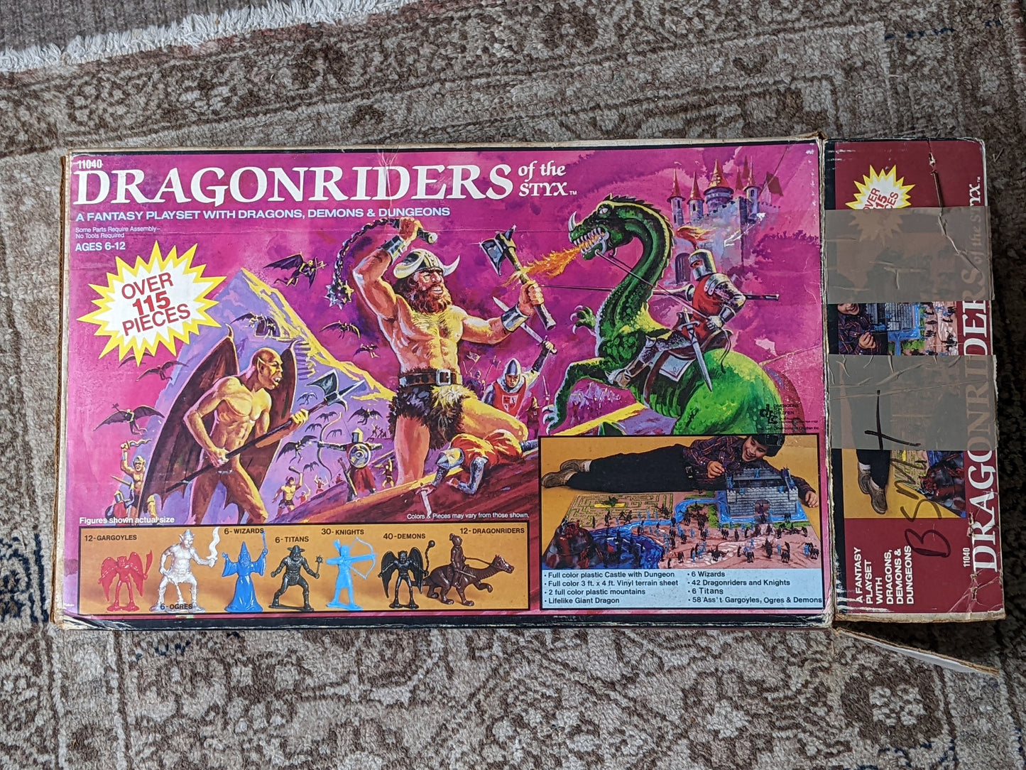 1982 Dragonriders Of The Styx Playset By DFC **Rare Playset