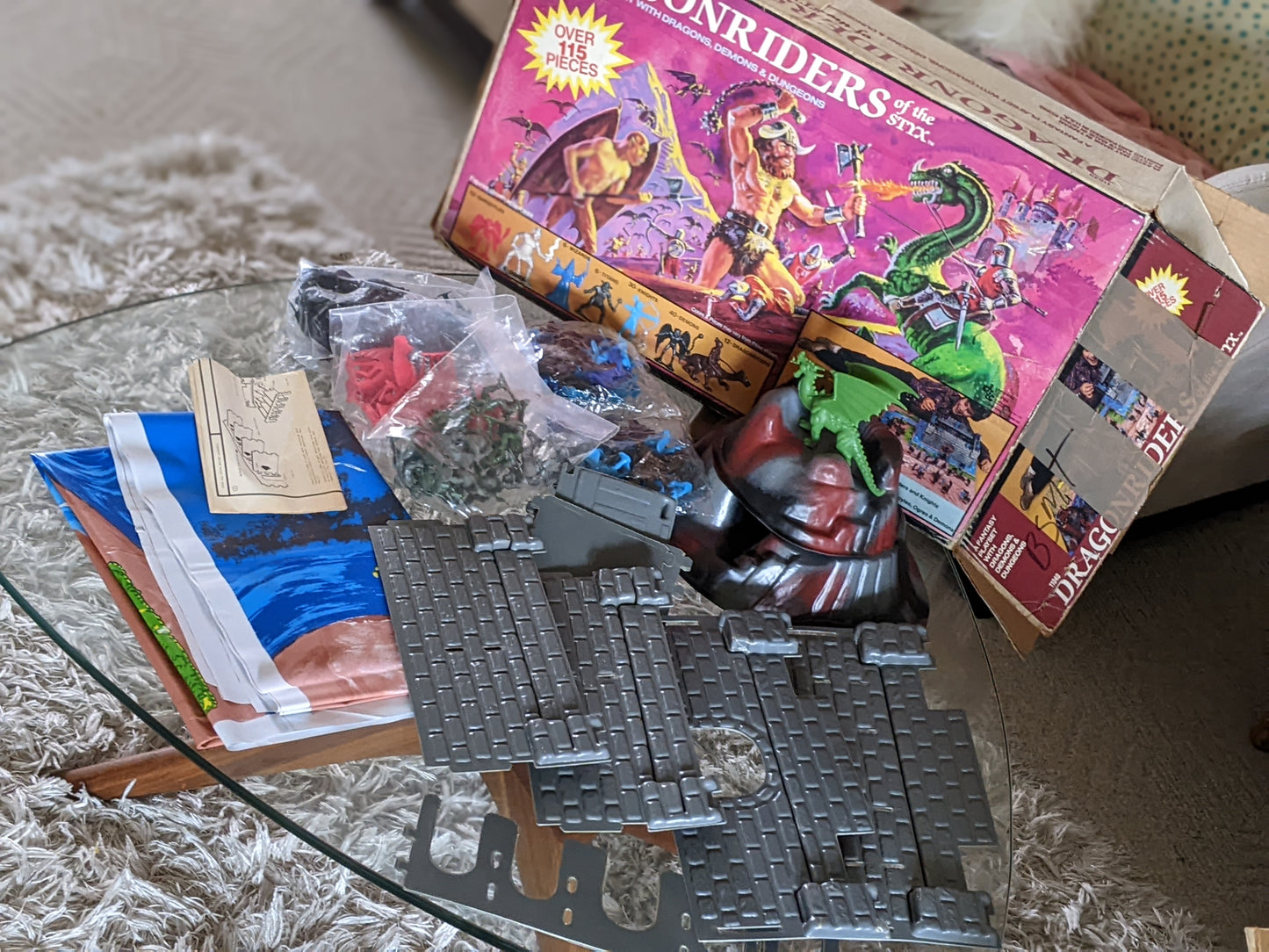 1982 Dragonriders Of The Styx Playset By DFC **Rare Playset