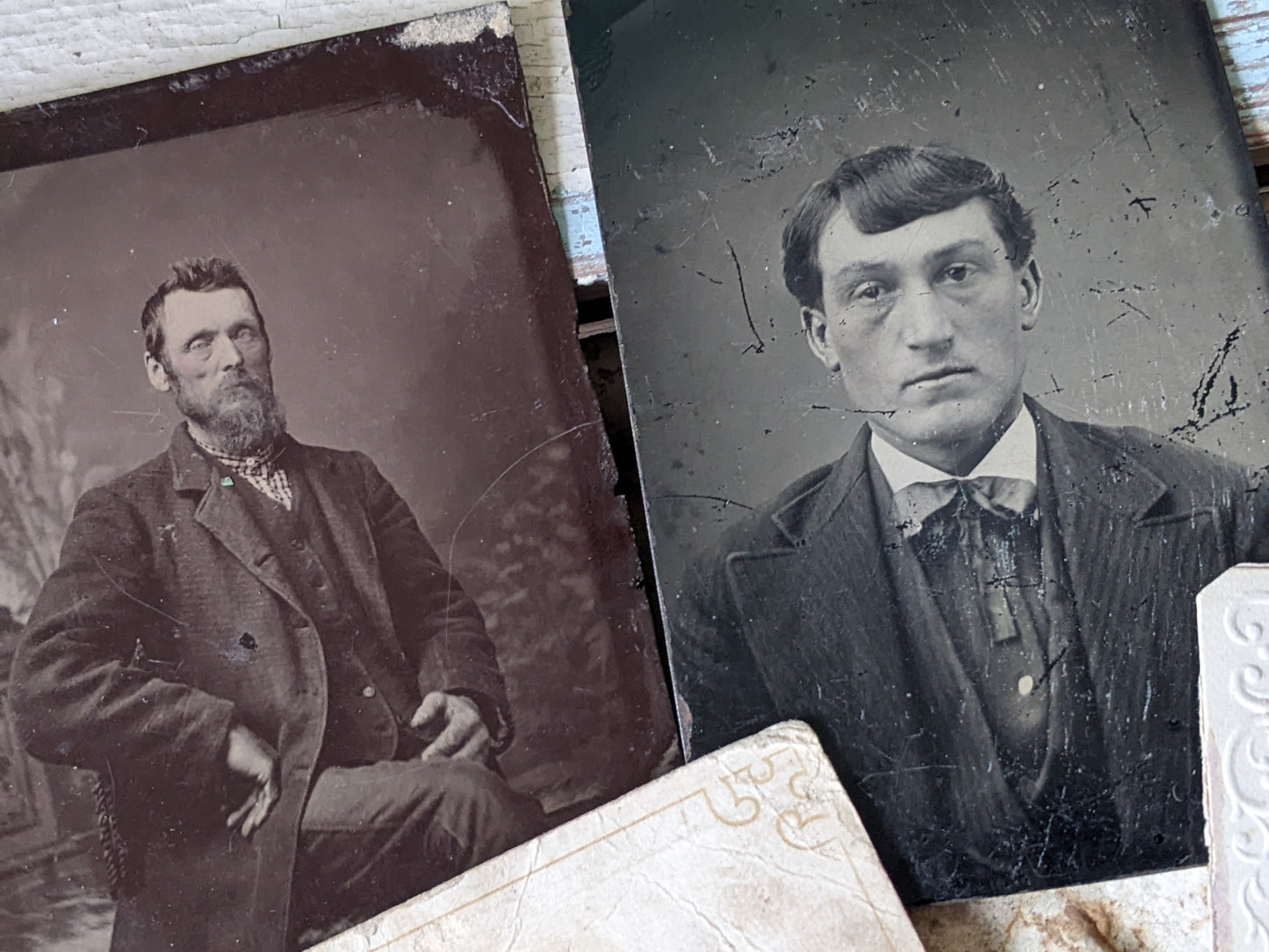 1800s Mens Portraits Original Tin Types **Powerful Character
