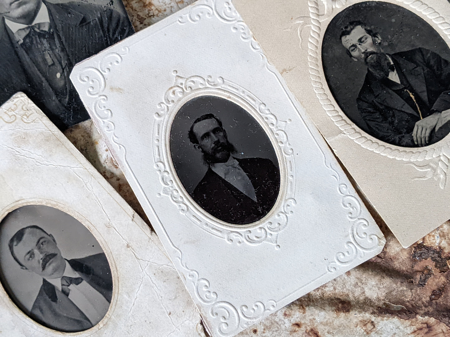 1800s Mens Portraits Original Tin Types **Powerful Character