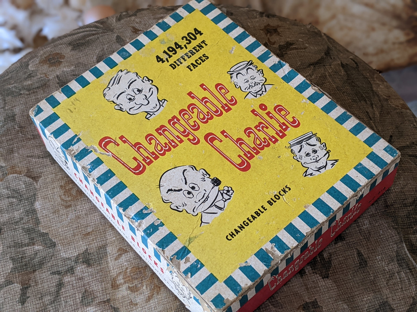 1948 Changeable Charlie Wooden Changeable Blocks Puzzle **No Batteries Required