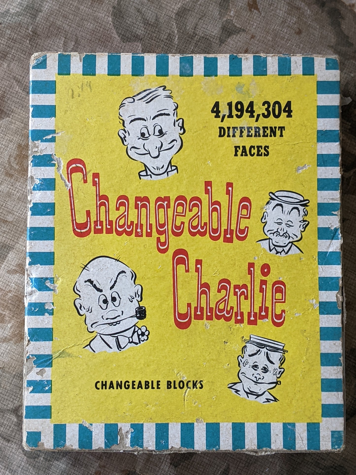1948 Changeable Charlie Wooden Changeable Blocks Puzzle **No Batteries Required