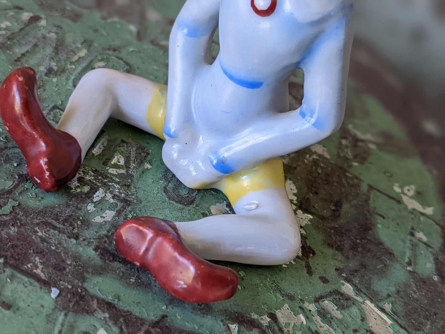 1950s Flower Blossom Pixie Elf Sitting Made In Japan **Mysterious