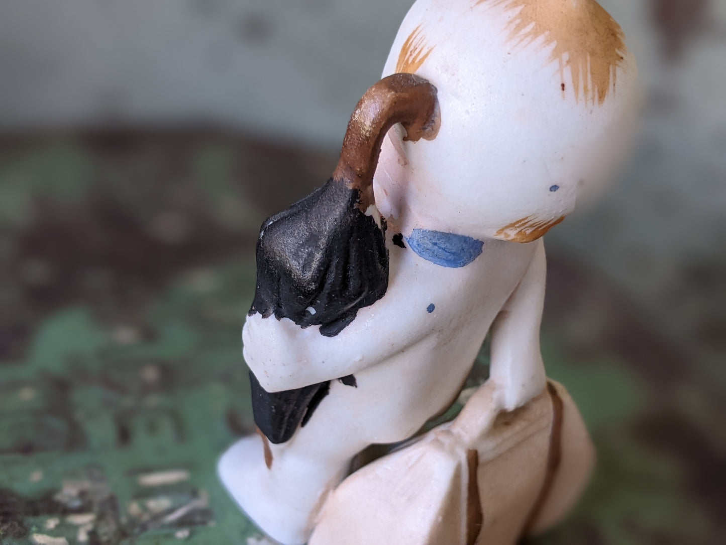 1930s Bisque Kewpie w Suitcase & Umbrella Japan **Too Cute To Travel
