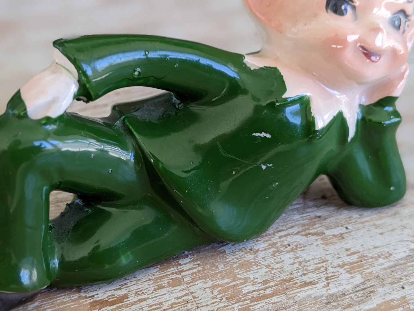 1950s Pixie Elf Blue Flower Blossom Made In Japan