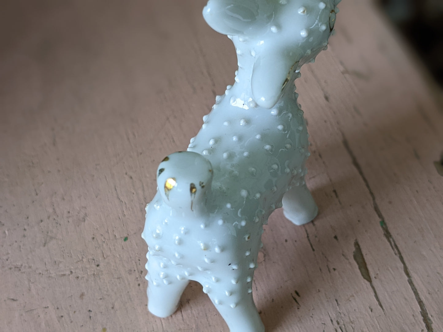 1950s Rare Stubbled Deer White Gold Japan **Amazingly Odd