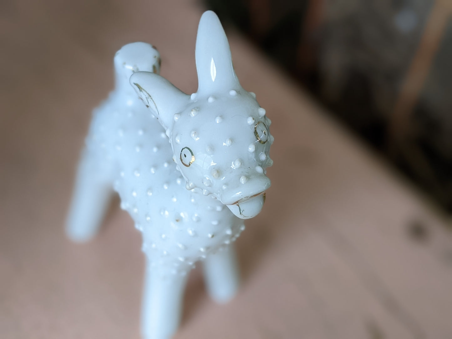 1950s Rare Stubbled Deer White Gold Japan **Amazingly Odd