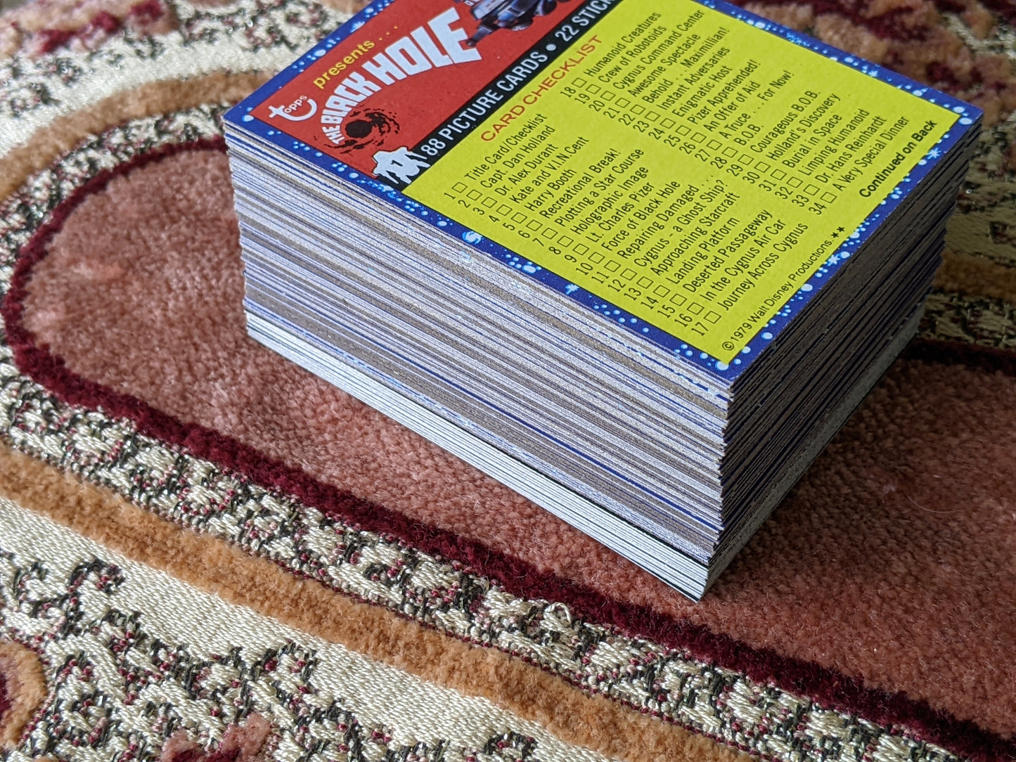 1979 The Black Hole Complete Collection by Walt Disney 88 Cards & 22 Stickers **Rare Quality