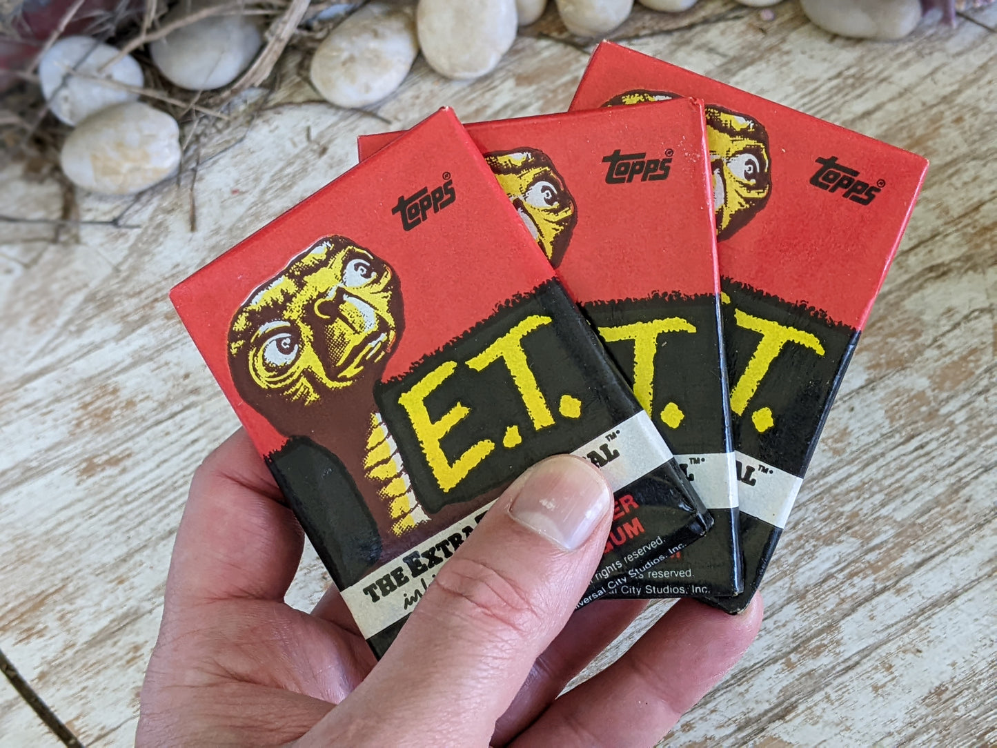 1982 E.T. Extra-Terrestrial 3 New Original Wax Packs by Topps