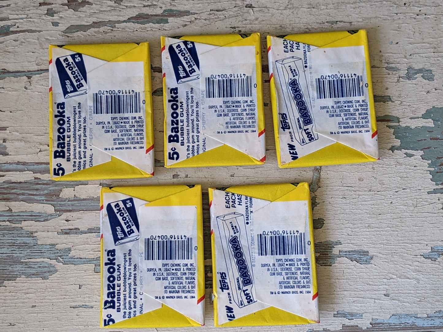 1984 Gremlins Sealed Original Wax Packs **Set of 5 WYSIWYG