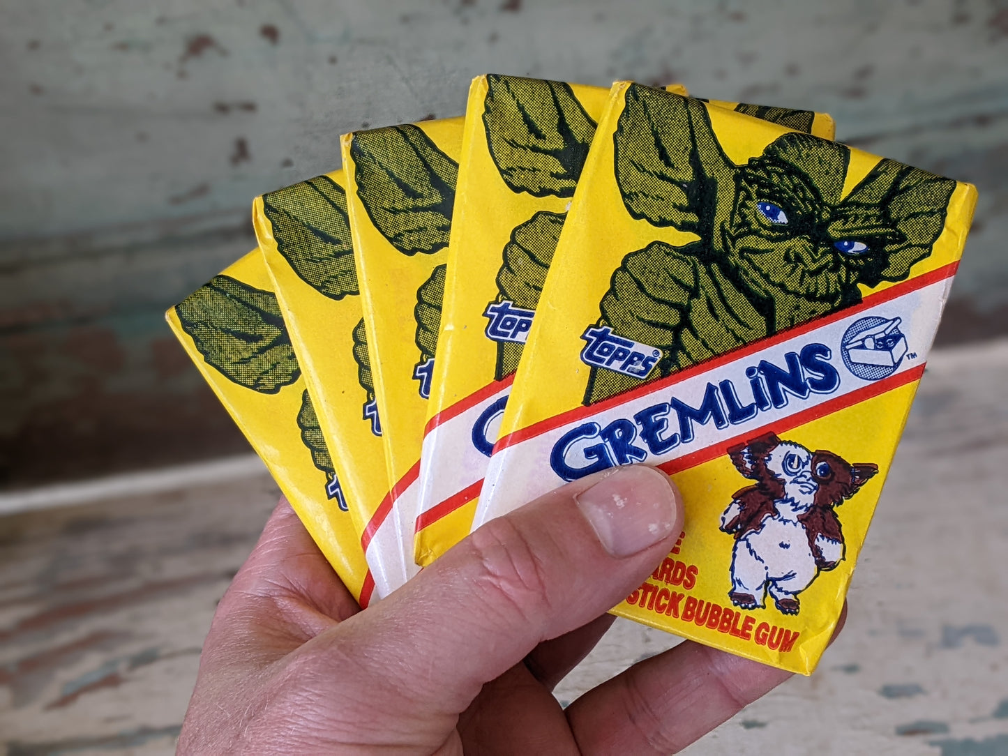 1984 Gremlins Sealed Original Wax Packs **Set of 5 WYSIWYG