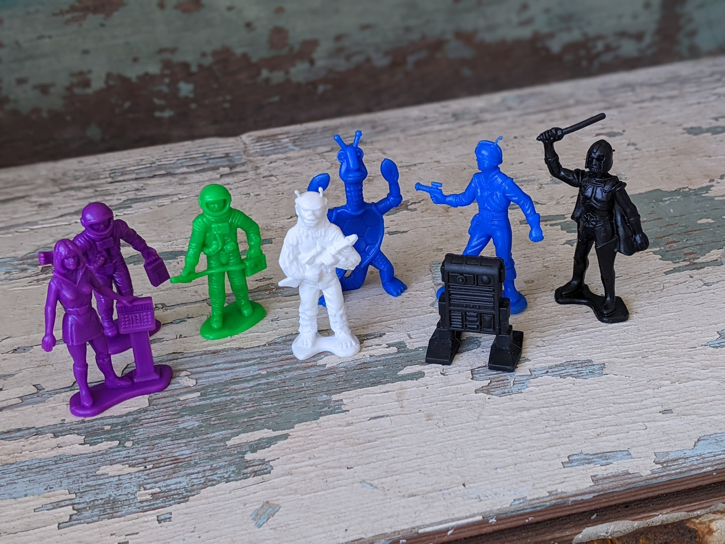 1978 Galacticos Ekaton Rare Colors!! Space Patrol **From Peru Argentina Spain Galaxy Laser Team Set of 8