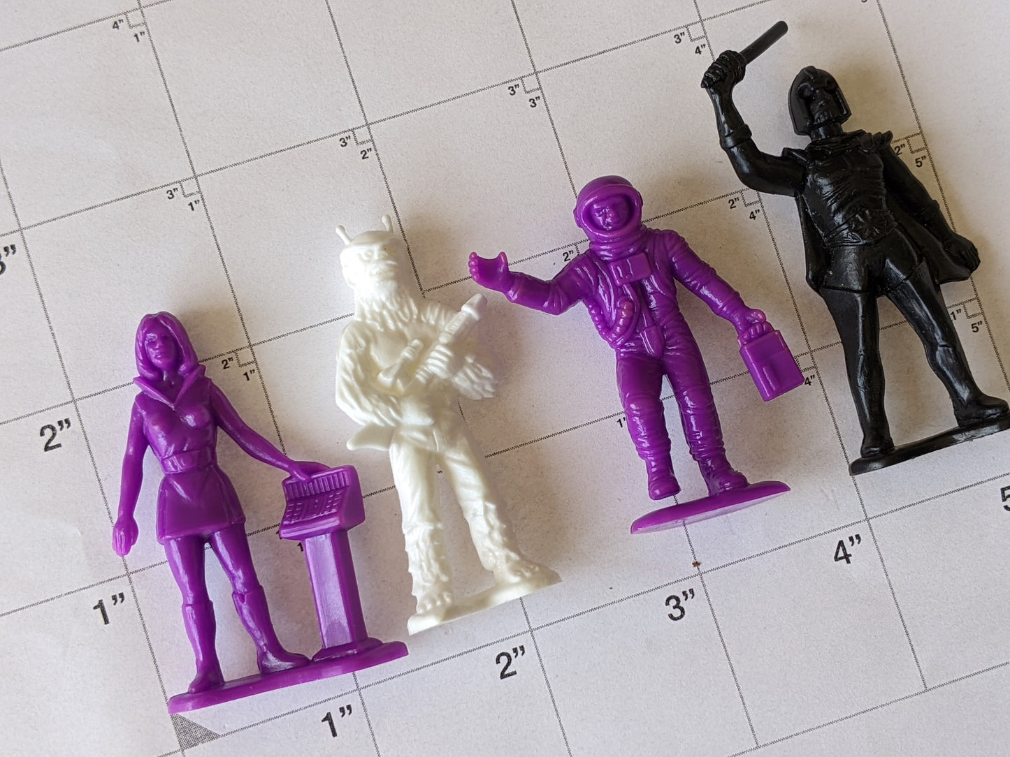1978 Galacticos Ekaton Rare Colors!! Space Patrol **From Peru Argentina Spain Galaxy Laser Team Set of 8