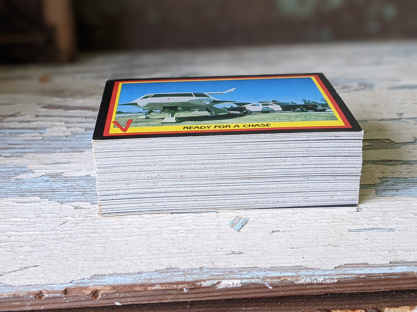 1984 Visitors Complete 66 Card Collection w 1 Empty Wax Wrapper By Fleer !! They're Here !!
