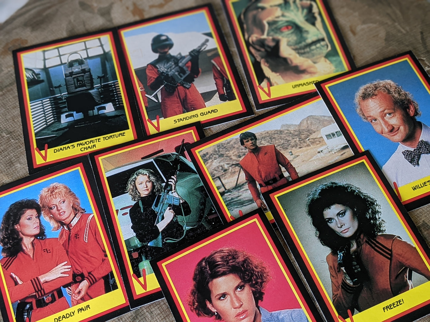 1984 Visitors Complete 66 Card Collection w 1 Empty Wax Wrapper By Fleer !! They're Here !!