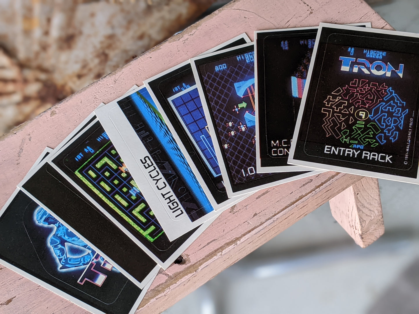 1981 Tron Ultra Complete Collection of 66 Cards 8 Stickers & 2 Sealed Wax Packs