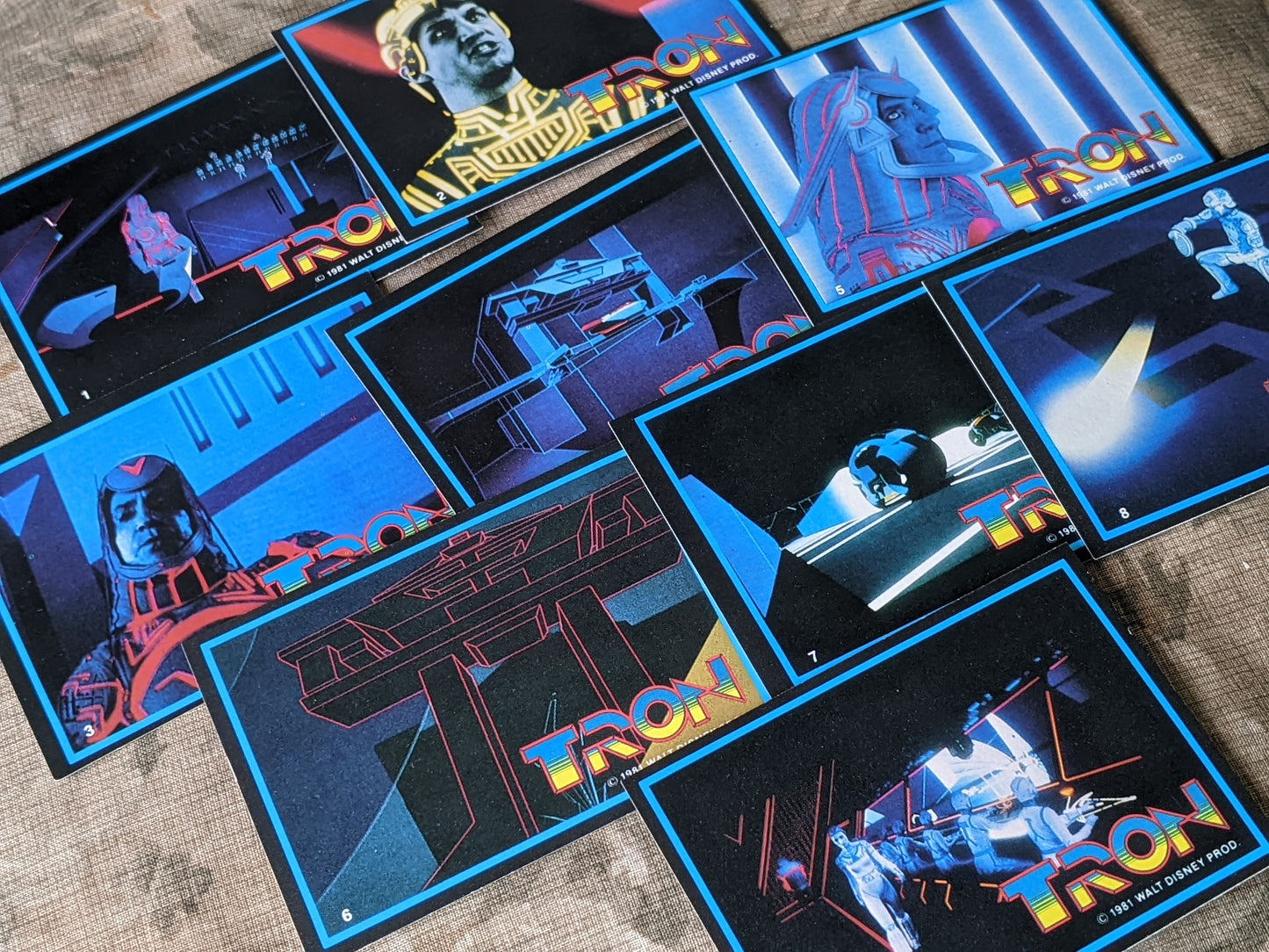 1981 Tron Ultra Complete Collection of 66 Cards 8 Stickers & 2 Sealed Wax Packs