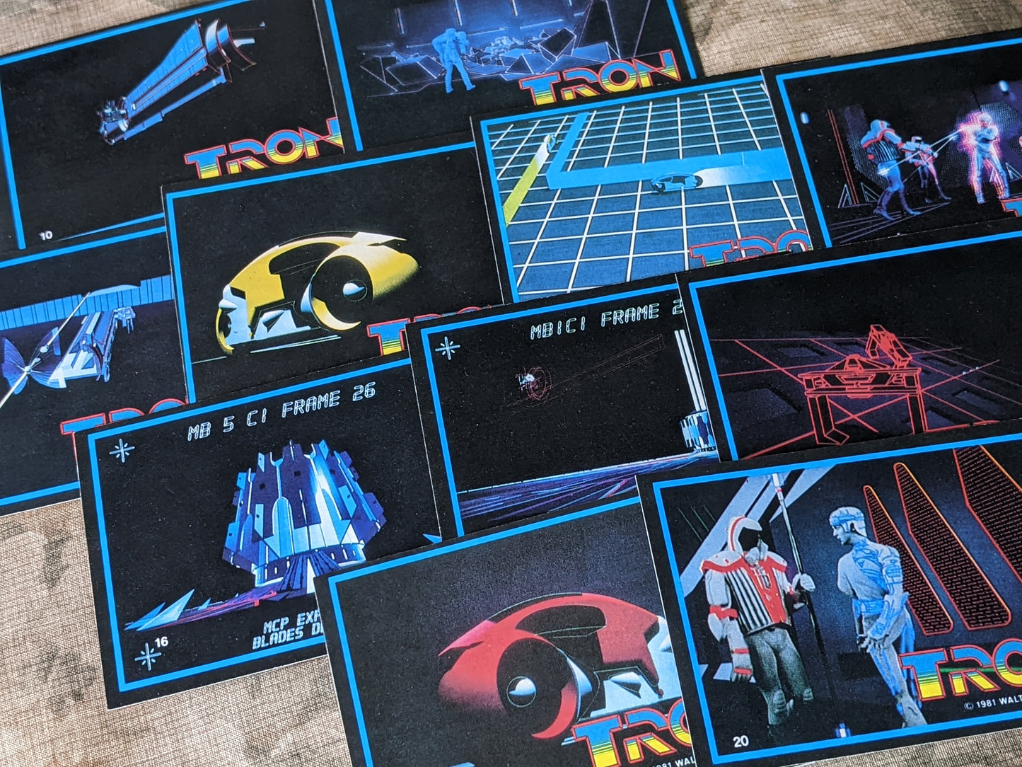 1981 Tron Ultra Complete Collection of 66 Cards 8 Stickers & 2 Sealed Wax Packs