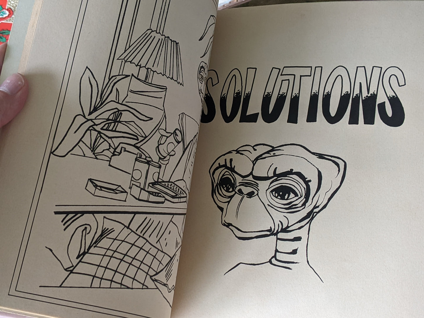 1982 E.T. The Extra-Terrestrial Original Picture Activity Book **Rare Full Size **Unused