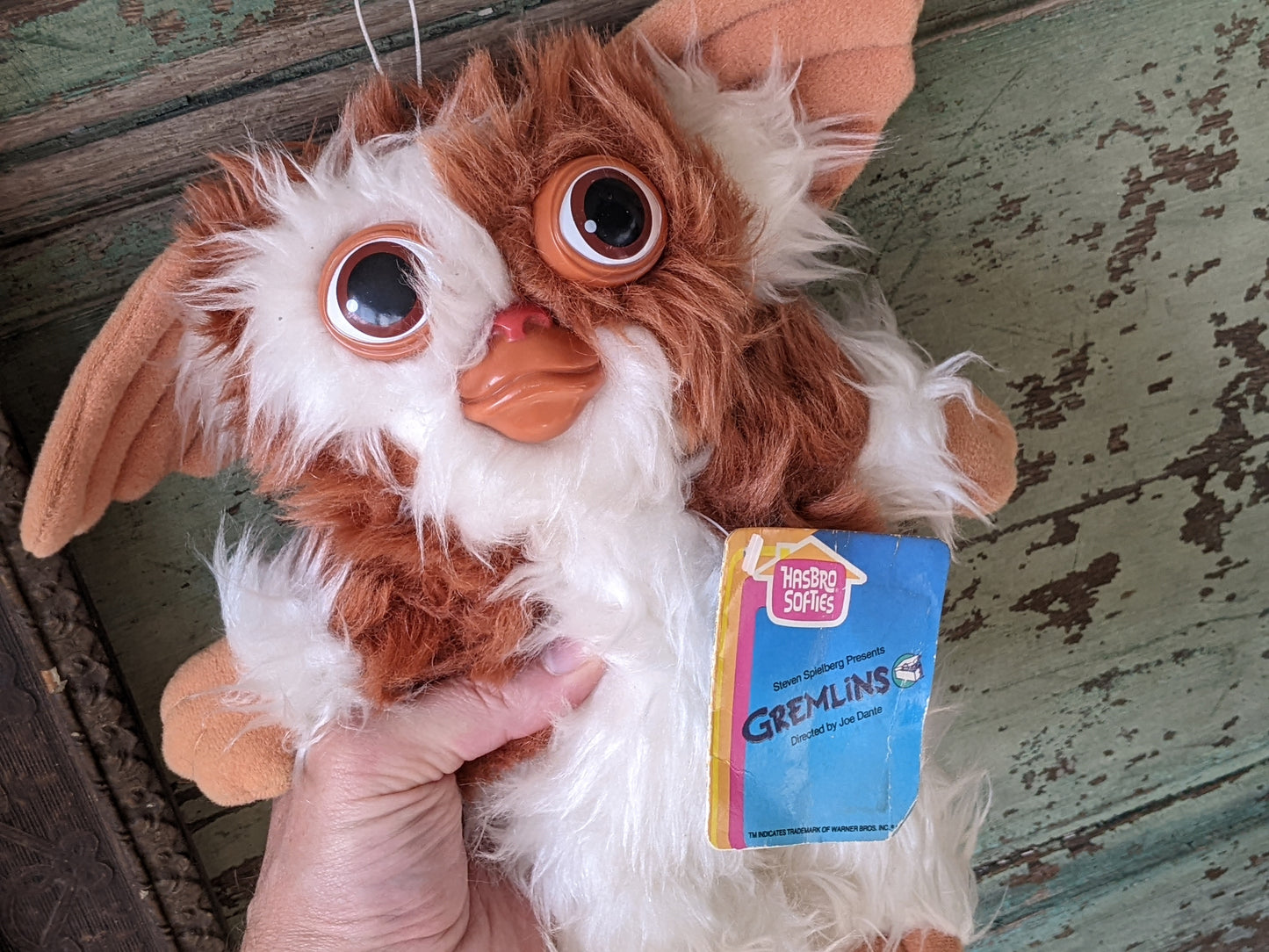 1984 Original Gizmo Squeaking Plushie by Hasbro w Original Tag