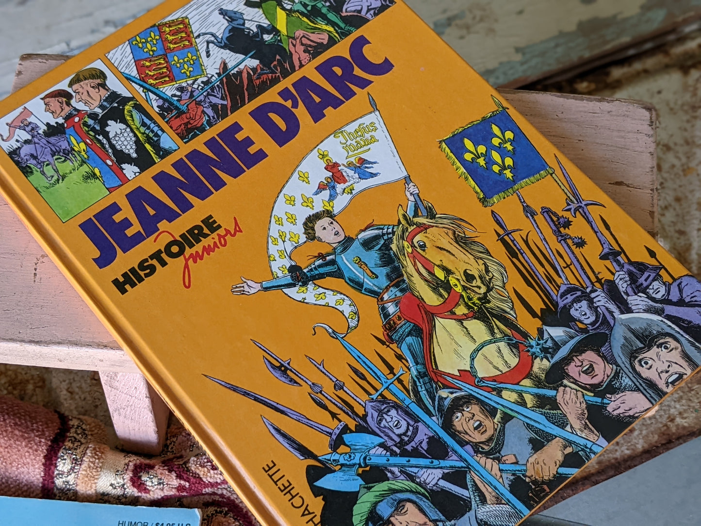 1979 Comic French Graphic Educational Novel Hard Cover Jeanne D'arc Histoire Juniors by Hachette #4