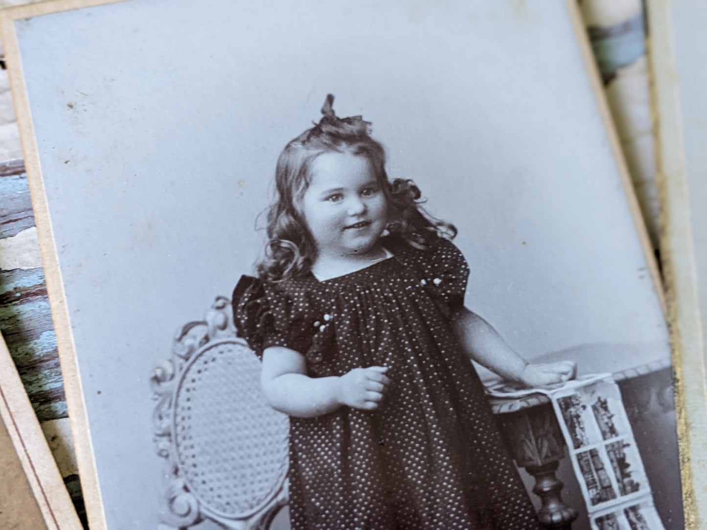 Vintage Cabinet Card Photographs Young Womans Portrait Different Ages