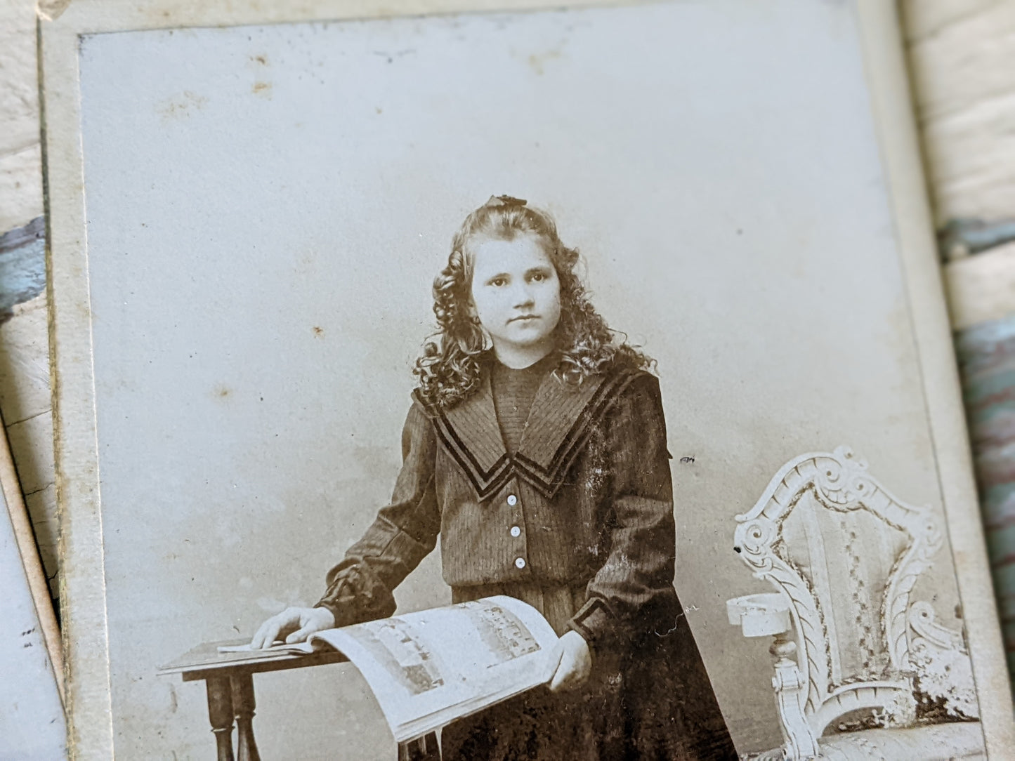 Vintage Cabinet Card Photographs Young Womans Portrait Different Ages