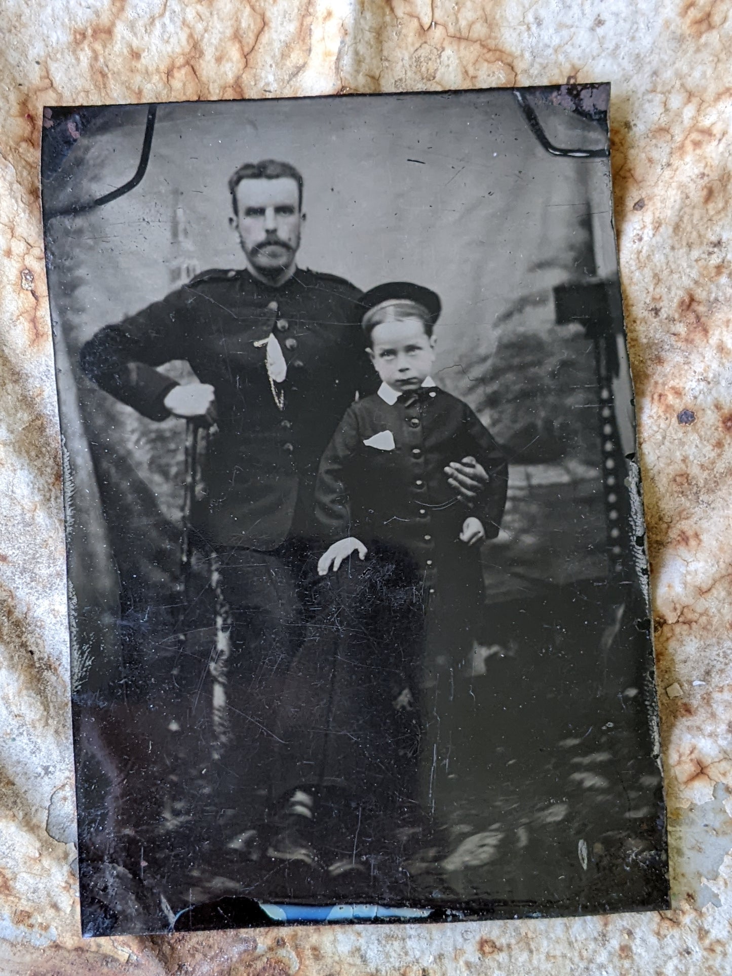 Vintage Tintype Father & Son Gangs of New York