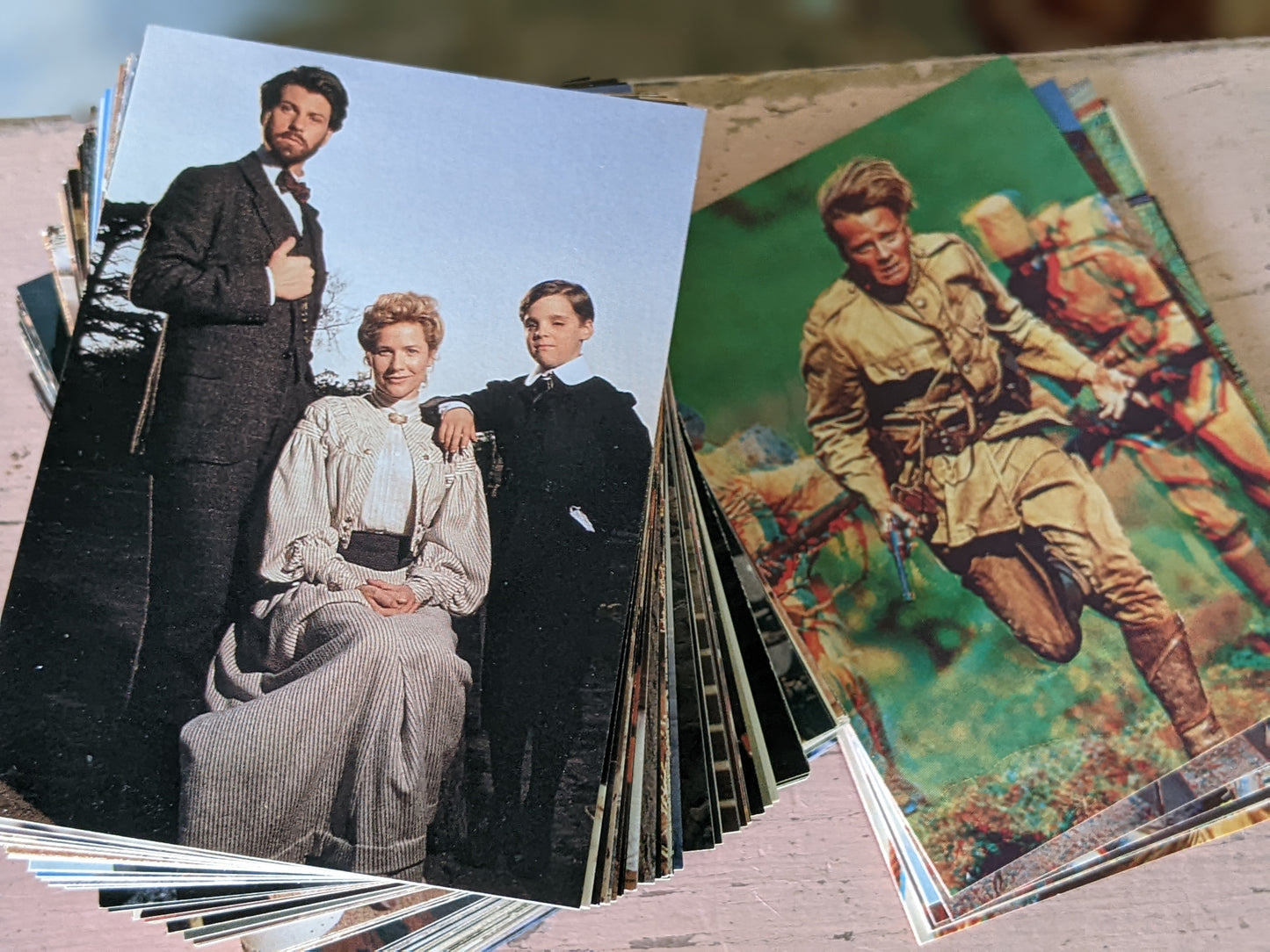 1992 Young Indiana Jones *Complete Trading Card Set of 95 Cards & 10 SE 3D Cards & Unpunched Glasses
