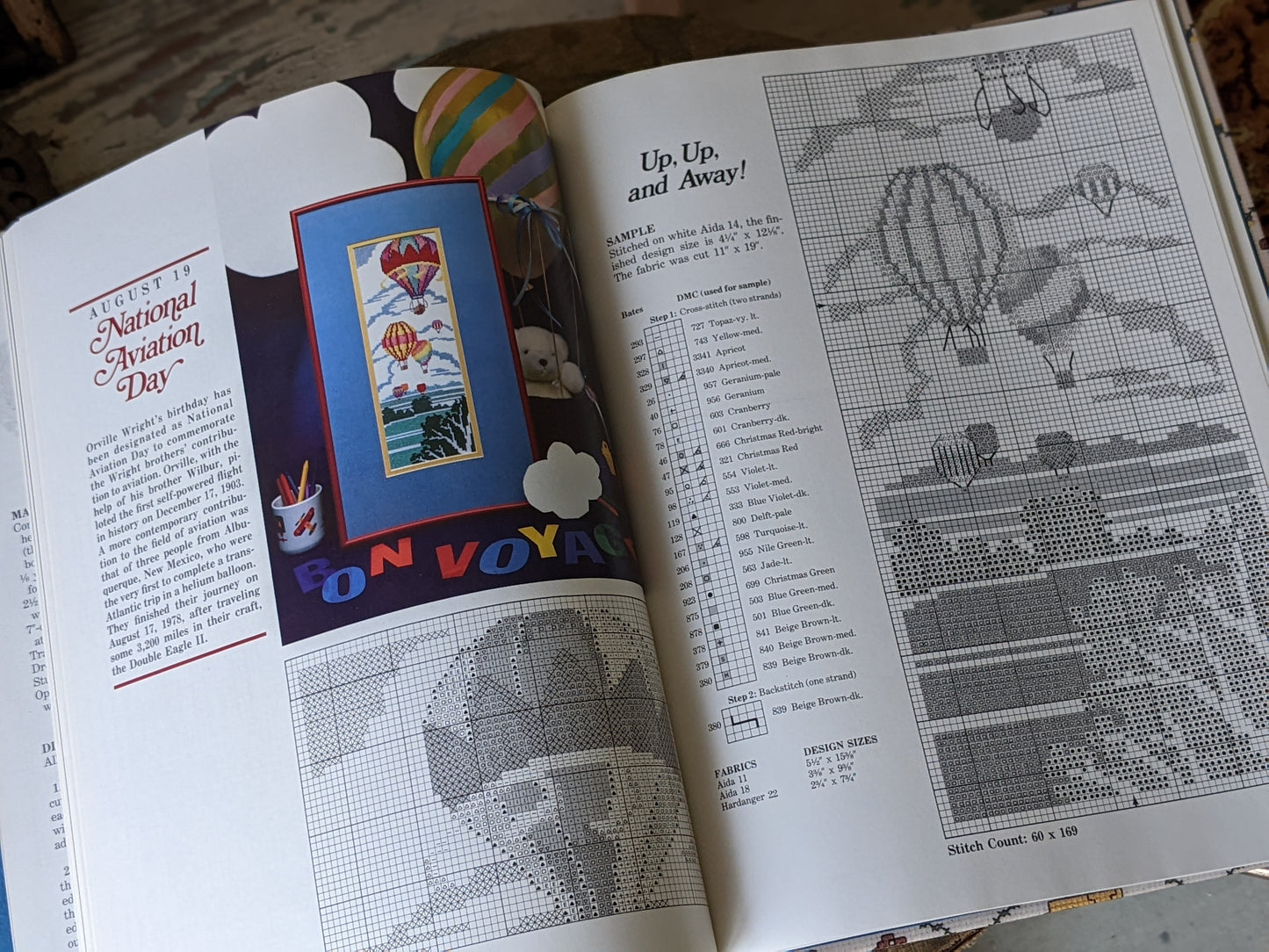 1988 Holidays In Cross Stitch Vanessa-Ann Collection Hardcover 144 Pages **Like New