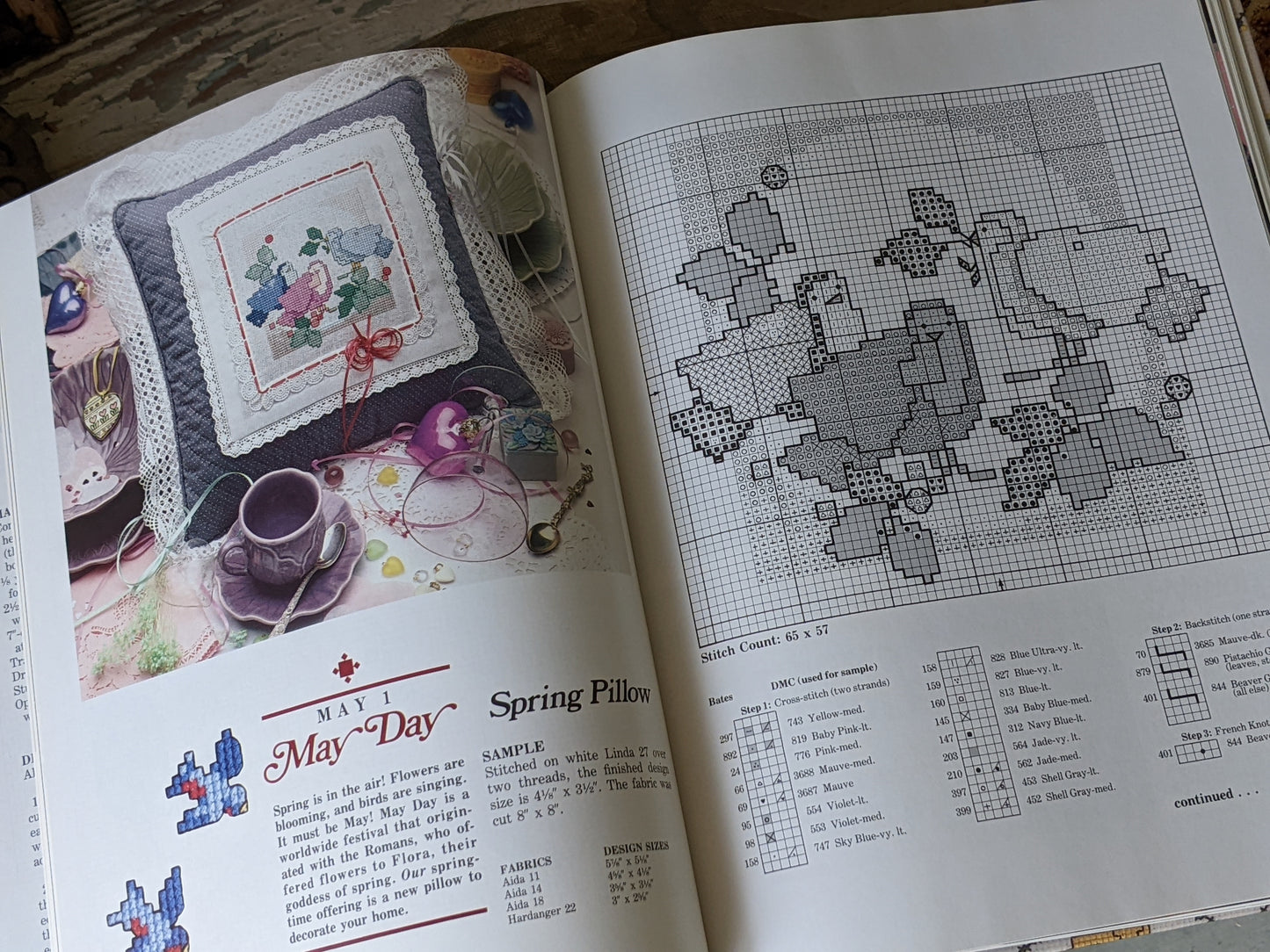 1988 Holidays In Cross Stitch Vanessa-Ann Collection Hardcover 144 Pages **Like New