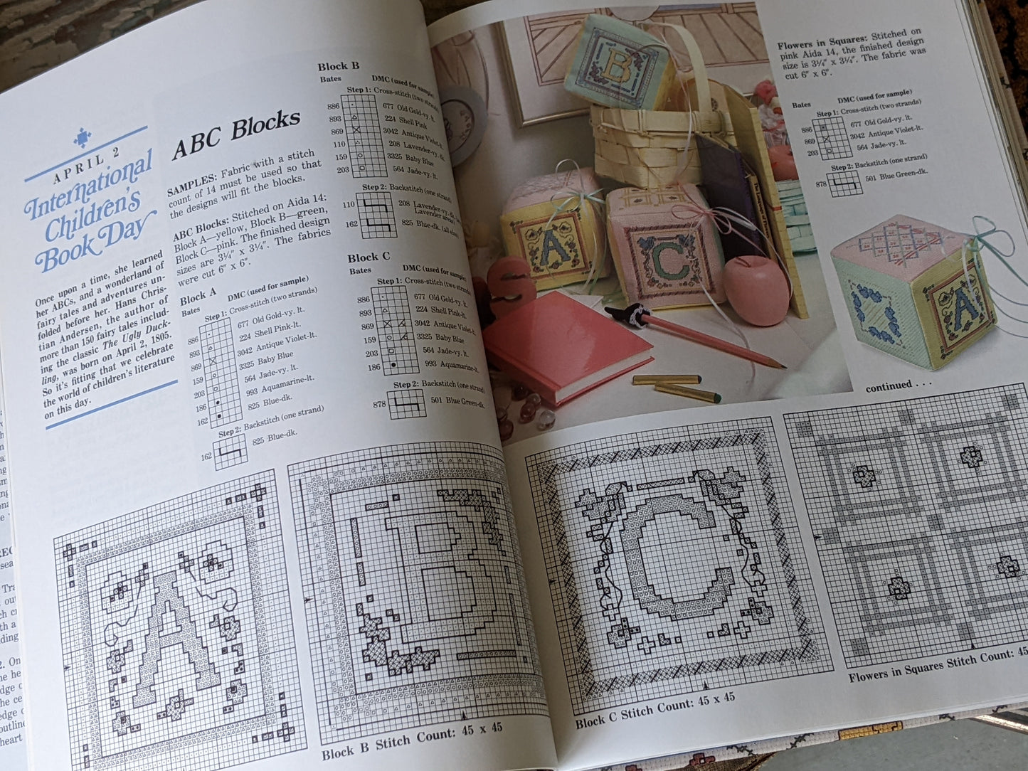 1988 Holidays In Cross Stitch Vanessa-Ann Collection Hardcover 144 Pages **Like New