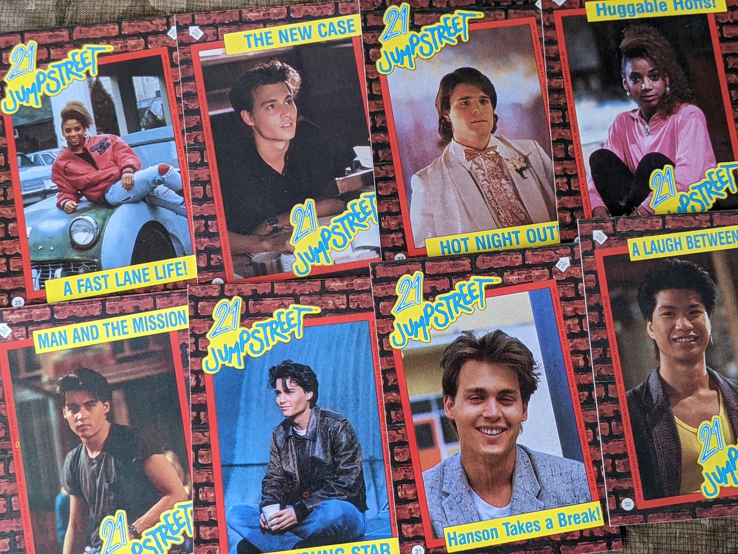 1987 21 Jumpstreet **Complete 44 Sticker Card Set by Topps