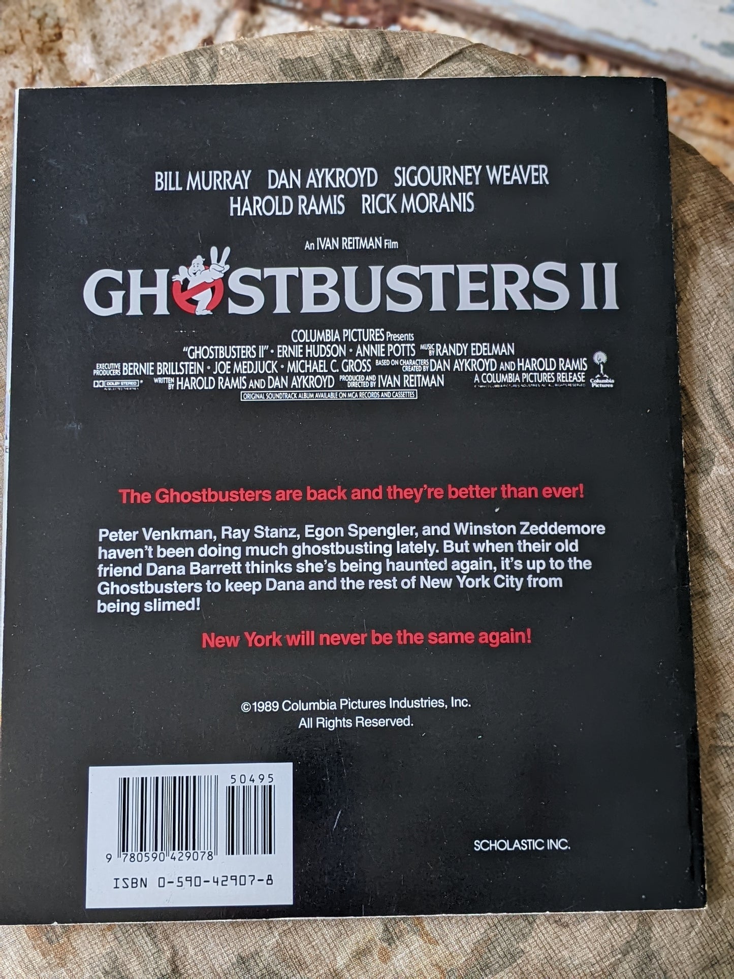 1989 Ghostbusters 2 Storybook by Scholastic Vintage Original **Excellent Condition