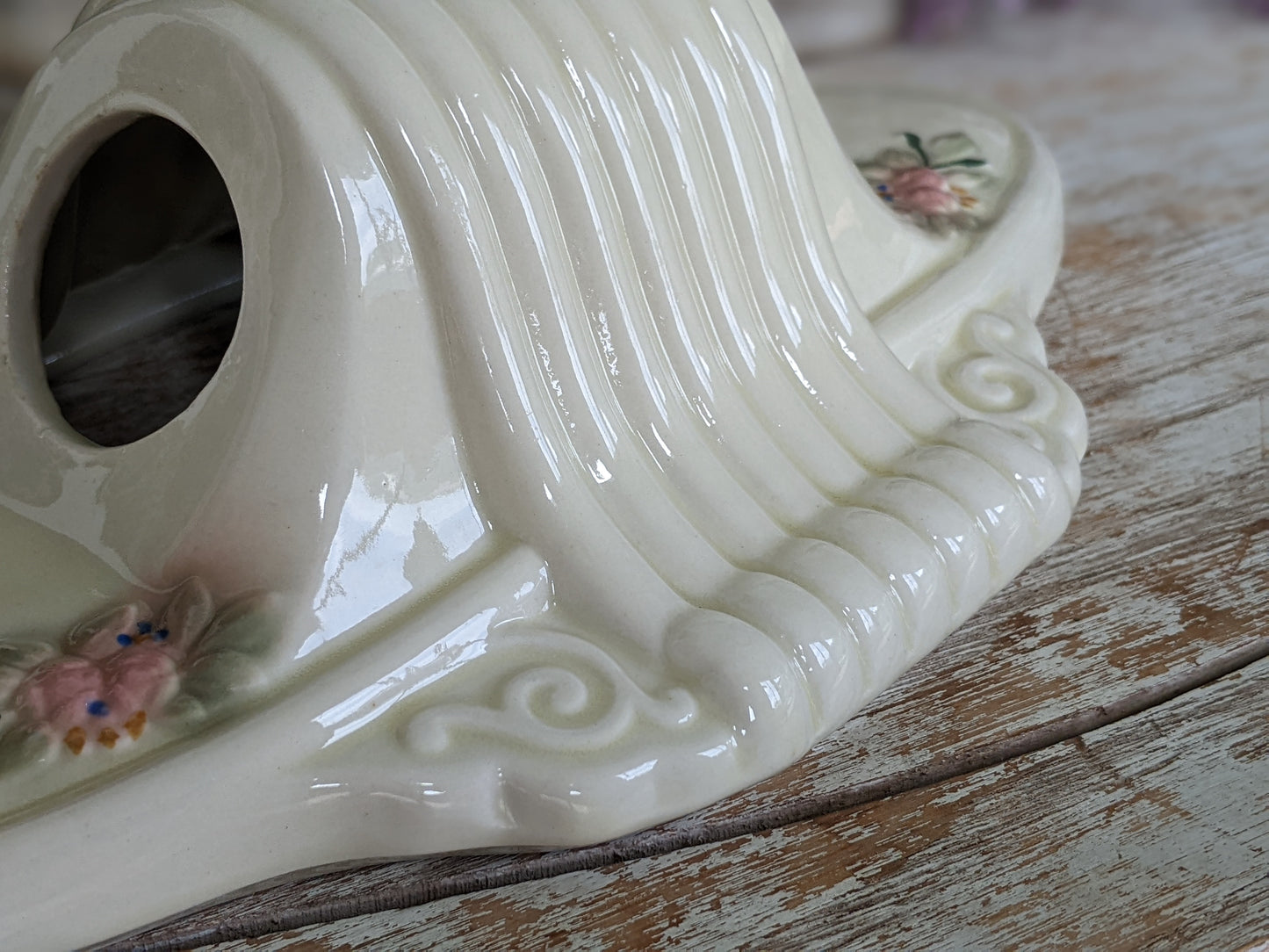 1920s Antique Porcelain Light Fixture Porcelier Ceiling Light Fixture Dual Bulb