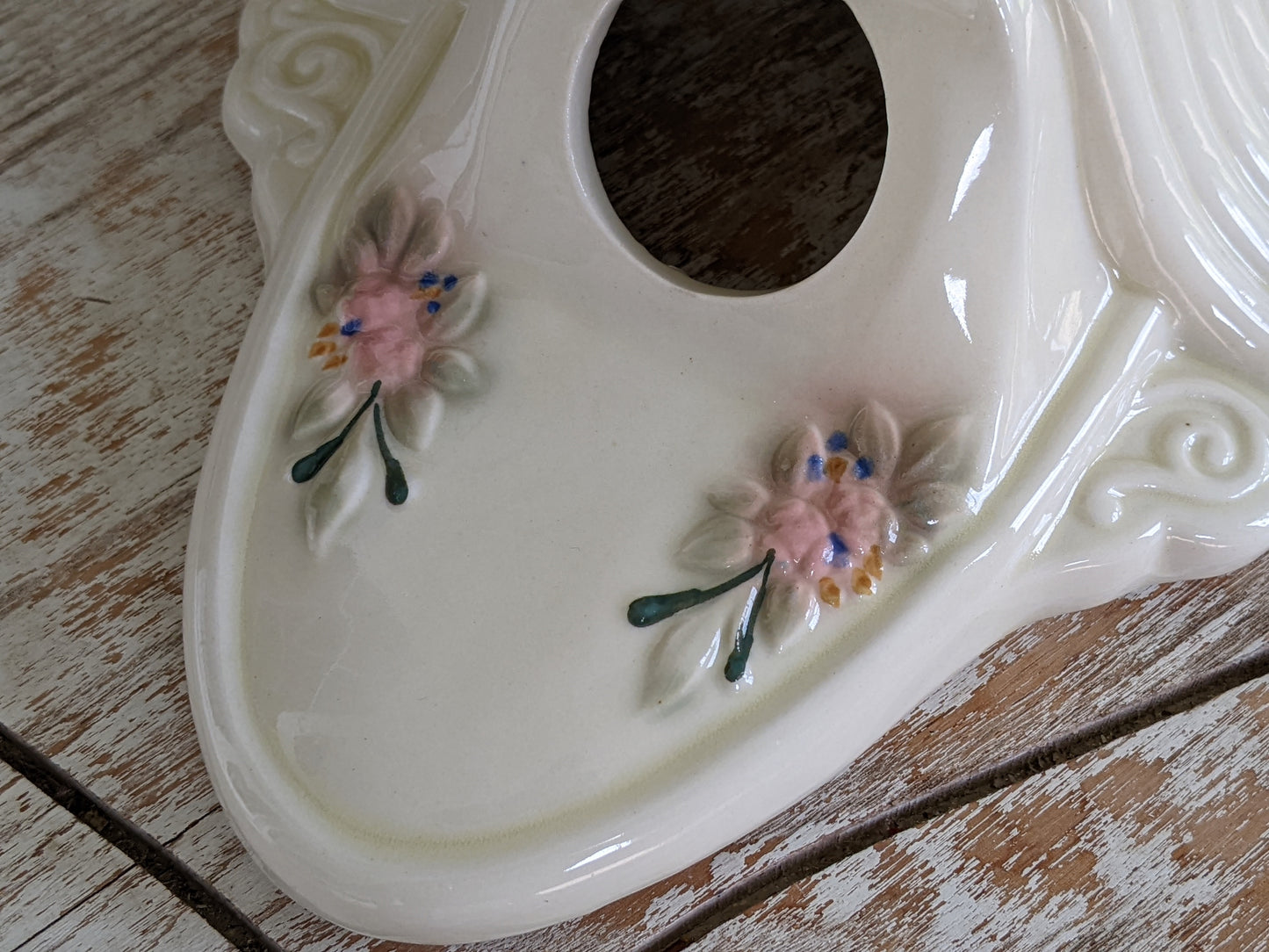 1920s Antique Porcelain Light Fixture Porcelier Ceiling Light Fixture Dual Bulb