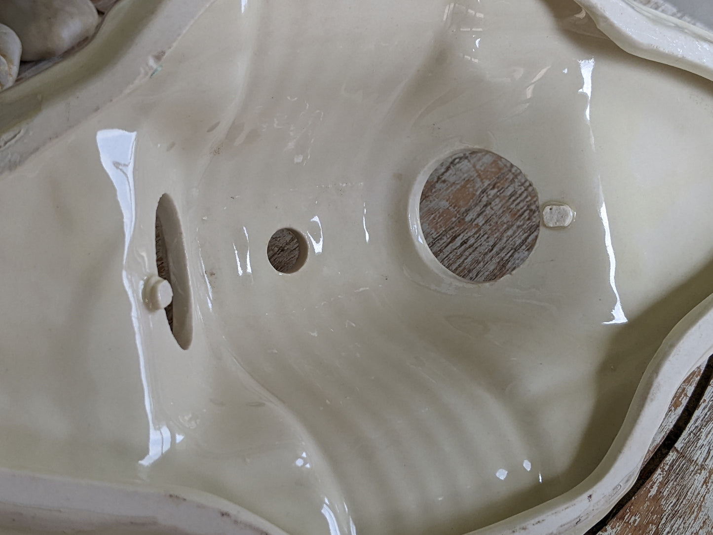 1920s Antique Porcelain Light Fixture Porcelier Ceiling Light Fixture Dual Bulb