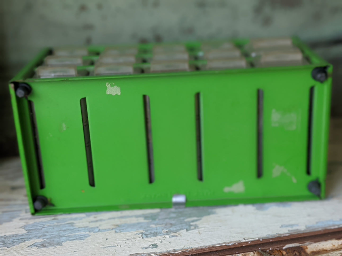 Vintage RAACO Metal 15 Drawer Small Parts Box **Made In Denmark **Character & Charm