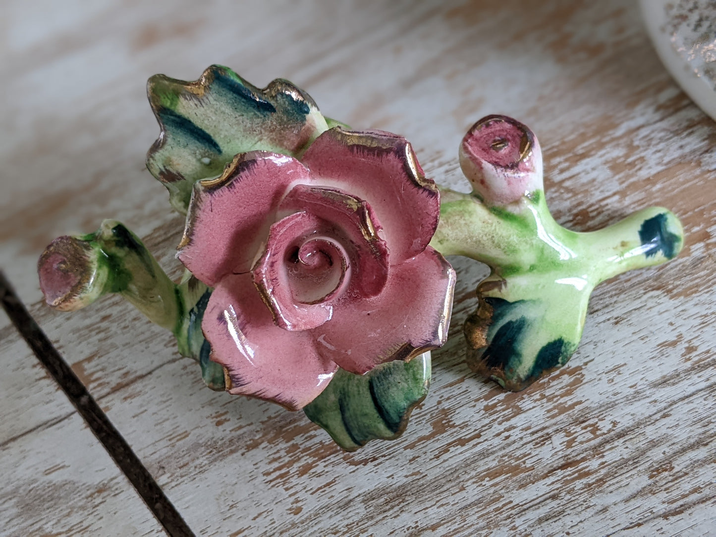 1950s Commodore Candlestick Holder w Matching Ring Japan Mid-Century