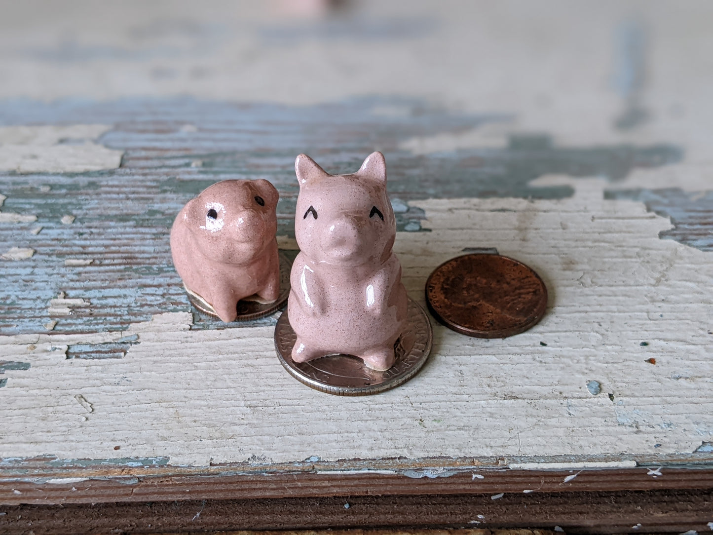 1960s Vintage Hagen Renaker Owls Porcelain Miniatures !! Adorable Vintage Gifts !!