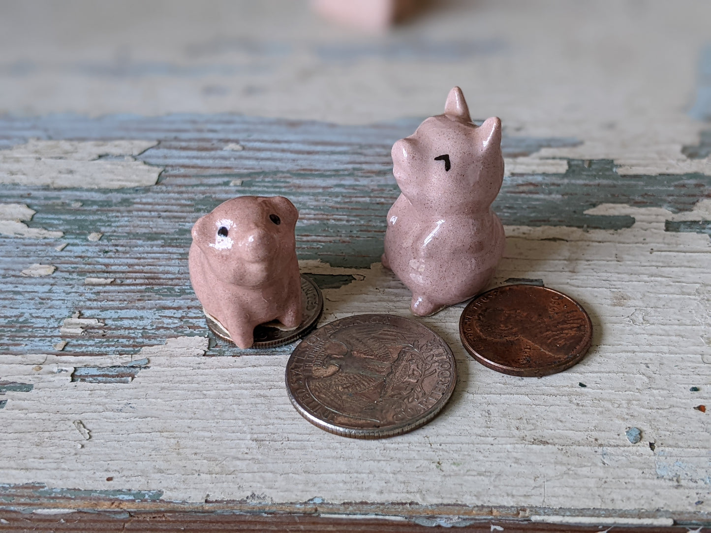1960s Vintage Hagen Renaker Owls Porcelain Miniatures !! Adorable Vintage Gifts !!